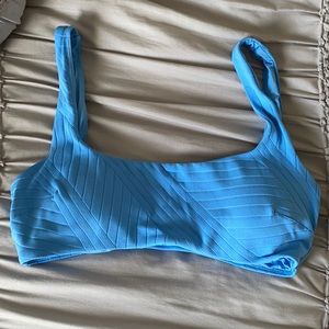 aerie blue bikini top